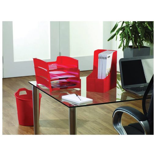 Korpa za papir pp 15L (80% reciklirana) Green2Desk Fellowes 0009301 crvena!! - Image 3