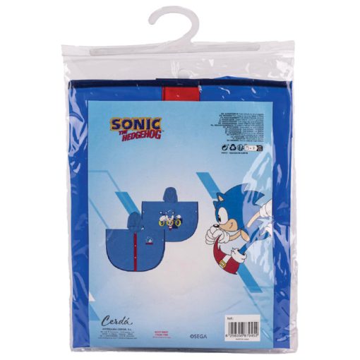 Kabanica kišna dečja pončo Sonic Cerda 2400000732 plava blister - Image 3