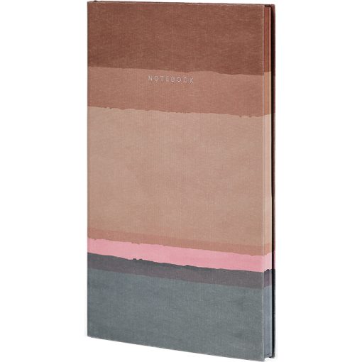 Notes 13x21cm linije 192strane s gumicom Stripes Rust FSC Castelli 0QO4IS-011 - Image 2