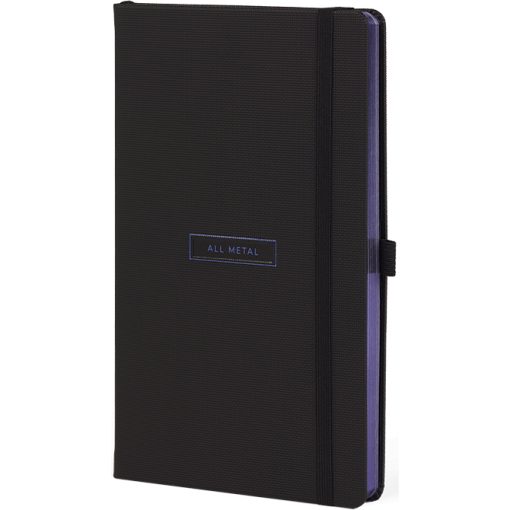 Notes 13x21cm linije 192strane s gumicom All Metal Blue FSC Castelli 0QO4LA-S25 - Image 2