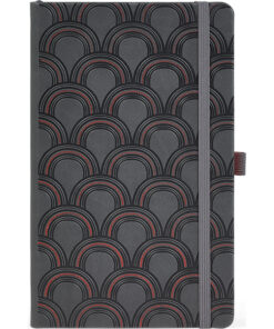 Notes 13x21cm linije 192strane s gumicom Copper Art Deco FSC Castelli 0QO4LC-008