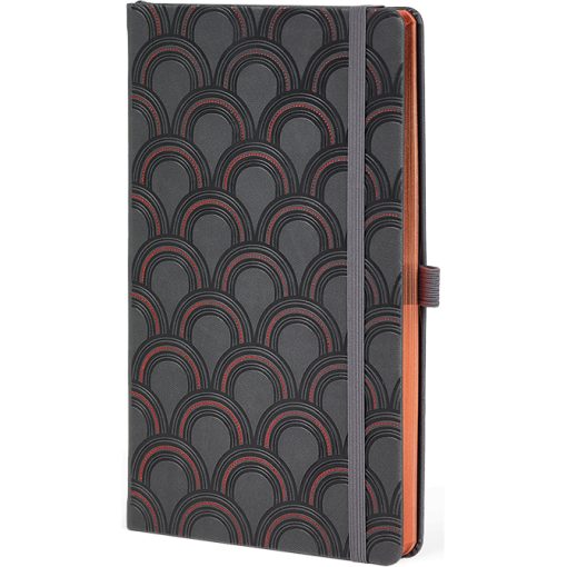 Notes 13x21cm linije 192strane s gumicom Copper Art Deco FSC Castelli 0QO4LC-008 - Image 2