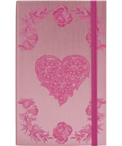 Notes 13x21cm linije 192strane s gumicom Lace Heart FSC Castelli 0QO4LD-172