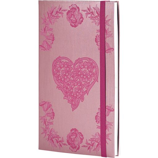 Notes 13x21cm linije 192strane s gumicom Lace Heart FSC Castelli 0QO4LD-172 - Image 2