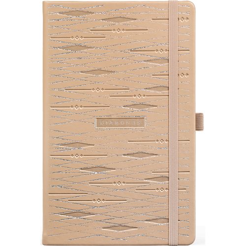 Notes 13x21cm linije 192strane s gumicom Cesello Diamonds FSC Castelli 0QO4LL-003