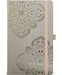 Notes 13x21cm linije 192strane s gumicom Oriental Charme Satin Arabesque FSC Castelli 0QO4LO-A93