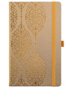 Notes 19x25cm linije 192strane s gumicom Oriental Charme Gold Arabesque FSC Castelli 0QO7LO-A90