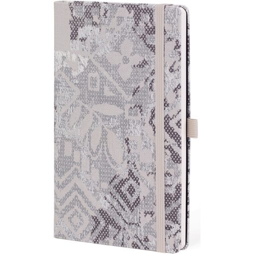 Notes 13x21cm linije 192strane s gumicom Shabby Grey Texture FSC Castelli 0QO4IH-W01 - Image 2
