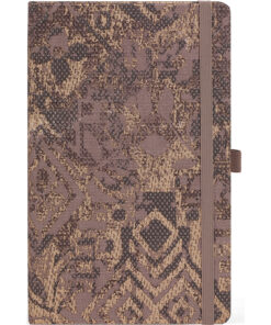 Notes 13x21cm linije 192strane s gumicom Shabby Brown Texture FSC Castelli 0QO4IH-W00
