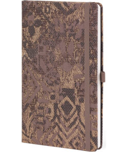 Alternative view of Notes 13x21cm linije 192strane s gumicom Shabby Brown Texture FSC Castelli 0QO4IH-W00