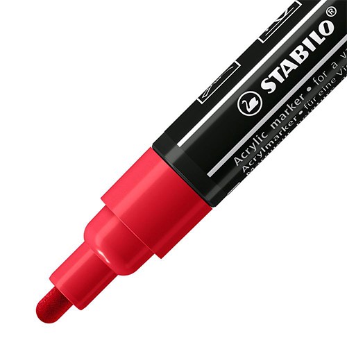Marker na vodenoj bazi 2-3mm T300 CRVENI, STABILO FREE