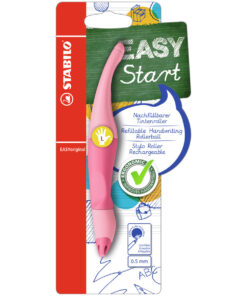 Rollerball naliv pero EASY START za levoruke Pink, Stabilo