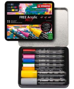 SET Markera na vodenoj bazi FREE MIX Tips Color Acrylic Marker 1/11, STABILO