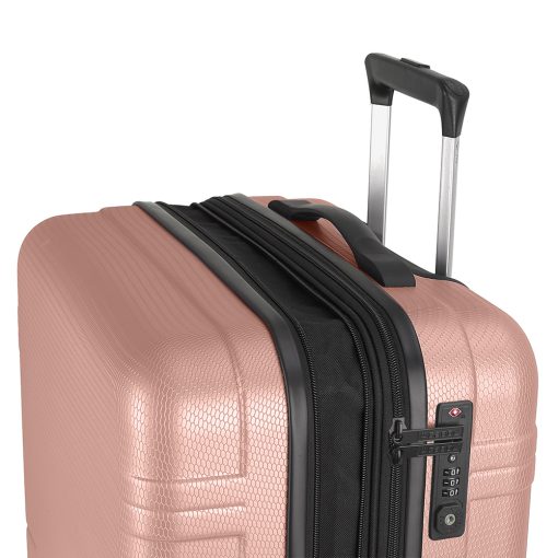 Kofer srednji PROŠIRIVI 46x65x27/30 cm  ABS 70,2/78l-3,8 kg Bari roze Gabol - Image 10