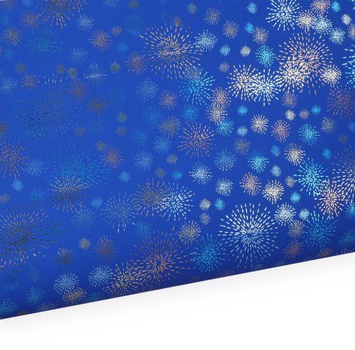 Ukrasni papir 70x200cm Metallic mix PLAVI, Dono - Image 2