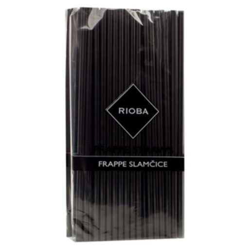 Slamčice PVC Frappe crne 1/100, Rioba