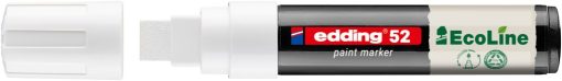 Paint marker E-52 Ecoline Jumbo 4-15mm bela Edding