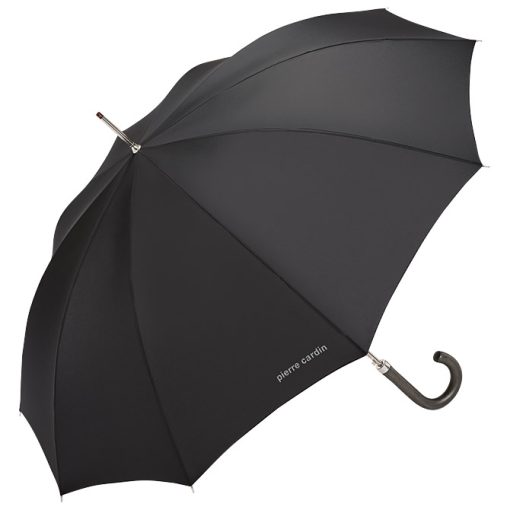 Kišobran muški automatik s drvenom ručkom fi-108cm 10 panela Noire Pierre Cardin crni!! - Image 2
