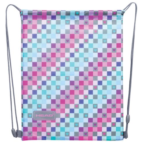 Torba za fizičko AD1 Checkered Hearts 24.Head 507024051 pastelni