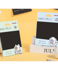 STICKY NOTES Crni 76x76mm 21556, DELI