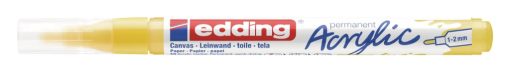 Akrilni marker E-5300 fine 1-2mm obli vrh žuta Edding