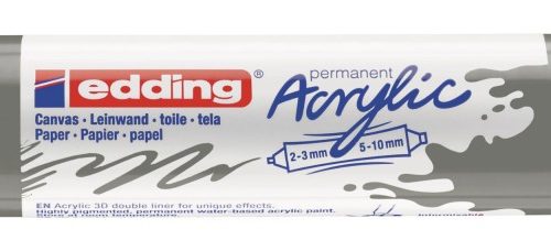 Akrilni marker E-5400 double-liner sa dva vrha antracit Edding