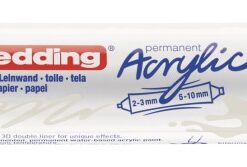 Alternative view of Akrilni marker E-5400 double-liner sa dva vrha bela Edding