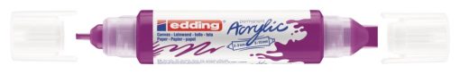Akrilni marker E-5400 double-liner sa dva vrha borovnica Edding - Image 2