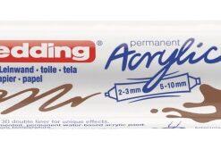 Alternative view of Akrilni marker E-5400 double-liner sa dva vrha braon Edding
