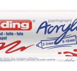 Akrilni marker E-5400 double-liner sa dva vrha crvena Edding