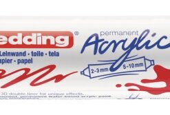Alternative view of Akrilni marker E-5400 double-liner sa dva vrha crvena Edding