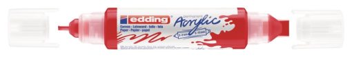Akrilni marker E-5400 double-liner sa dva vrha crvena Edding - Image 2
