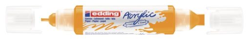 Akrilni marker E-5400 double-liner sa dva vrha jarko žuta Edding - Image 2