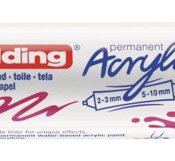 Akrilni marker E-5400 double-liner sa dva vrha magenta Edding