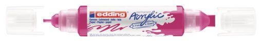 Akrilni marker E-5400 double-liner sa dva vrha magenta Edding - Image 2