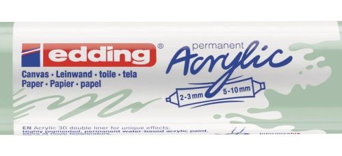 Akrilni marker E-5400 double-liner sa dva vrha mramorno zelena Edding