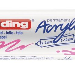 Akrilni marker E-5400 double-liner sa dva vrha neon roze Edding