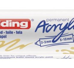 Akrilni marker E-5400 double-liner sa dva vrha nežno žuta Edding