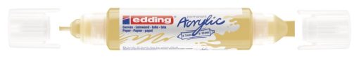 Akrilni marker E-5400 double-liner sa dva vrha nežno žuta Edding - Image 2