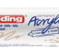 Akrilni marker E-5400 double-liner sa dva vrha oker Edding