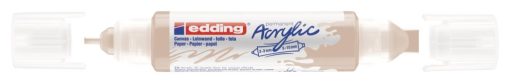 Akrilni marker E-5400 double-liner sa dva vrha oker Edding - Image 2