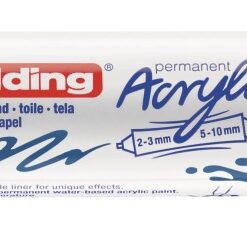 Akrilni marker E-5400 double-liner sa dva vrha plava Edding