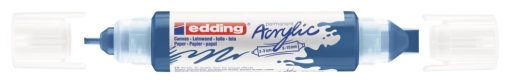 Akrilni marker E-5400 double-liner sa dva vrha plava Edding - Image 2