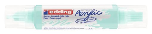Akrilni marker E-5400 double-liner sa dva vrha svetlo plava Edding
