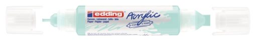 Akrilni marker E-5400 double-liner sa dva vrha svetlo plava Edding - Image 2