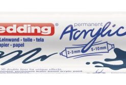 Alternative view of Akrilni marker E-5400 double-liner sa dva vrha tamno plava Edding