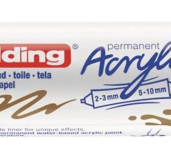 Akrilni marker E-5400 double-liner sa dva vrha zlatna Edding