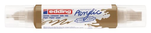 Akrilni marker E-5400 double-liner sa dva vrha zlatna Edding