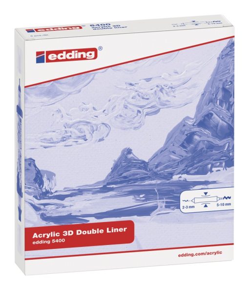 Akrilni marker E-5400 double-liner sa dva vrha zlatna Edding - Image 3