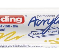 Akrilni marker E-5400 double-liner sa dva vrha žuta Edding